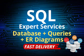 create sql database, sql queries and design er diagrams