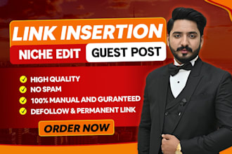 do link insertion, niche edits on high authority websites for SEO backlinks