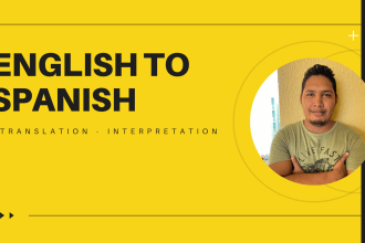 interpret a call for you from english to spanish and spanish to english