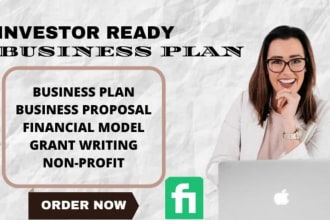 create a detailed business plan for investors, grants, business plan writer