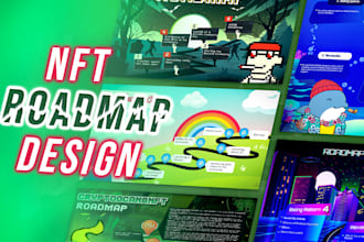 design themed nft roadmap or crypto