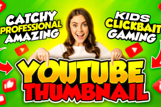 design catchy youtube thumbnail within 3 hours