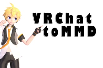 convert vroid vrm vrchat to mmd