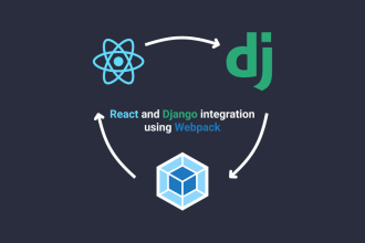 develop django rest api backend with react frontend web app