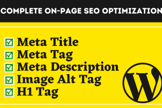 write SEO meta tags, meta title, images alt tags, description to rank on google