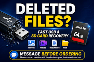 recover lost data from usb flash drives and memory cards