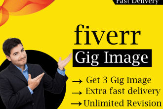 design creative fiverr gig thumbnail and fiverr gig image