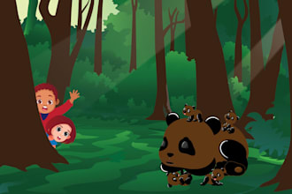 draw children book illustrations and storybook illustrations
