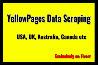 do data entry, lead generation,  google map scraping, yellowpages data scraping