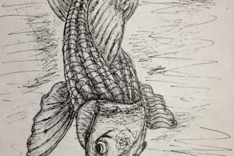 do realistic sketches with pen, pencil or color pencils
