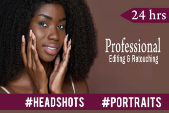 do professional headshot retouch or photo editing retouching