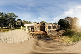 prepare panorama interior and exterior renders