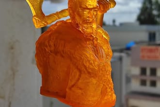 print models from fdm plastic and resin miniatures or big models