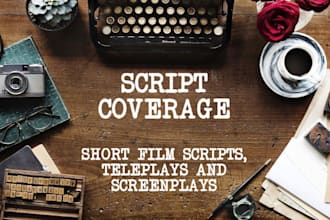 provide expert feedback and coverage on your script or screenplay