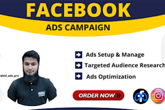 run facebook ads campaign, fb advertising, instagram ads campaign setup