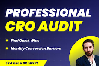 do a cro audit of your website to increase conversion