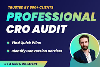 do a cro audit of your website to increase conversion
