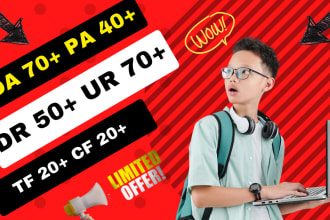 increase domain authority moz da, domain rating, DR ur tf monthly SEO service