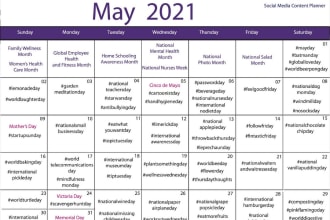 create your social media content strategy and media calendar