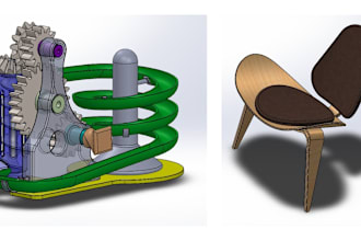 make 2d and 3d cad designs and product models in 24 hours
