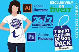 do vector art a super eye catching graphic t shirt design