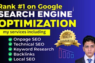 do full on page and technical SEO optimization for wordpress shopify wix youtuve