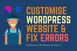 create booking forms, redesign and fix your wordpress elementor website