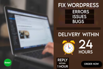 fix wordpress issue, wordpress help and customization