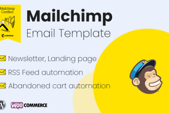 create mailchimp, klaviyo dynamic email template, automation