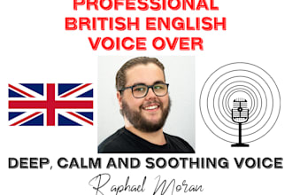 record a british english male voice over