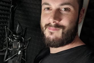 provide a clean german deep voice over or narration
