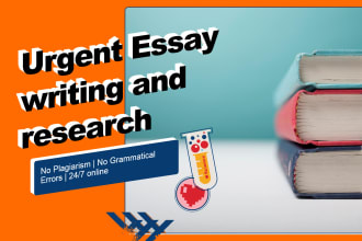 work on urgent articles, summary, research and essay
