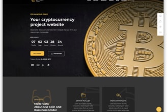 create a cryptocurrency, coin or meme token website