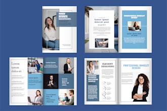 do multi page brochure, booklet, catalog, trifold, bifold flyer