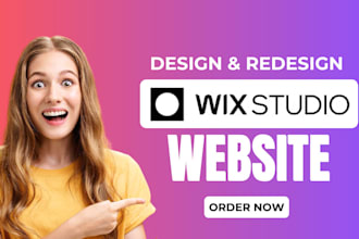 design or redesign responsive wix studio website, figma to wix, wix ecommerce
