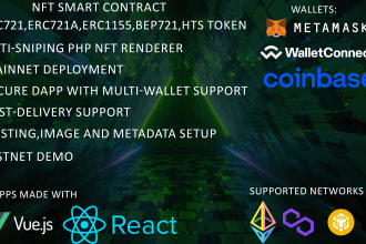 make nft or ft smart contract, mint dapp, mint engine