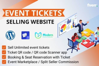 create event listing ticket selling marketplace wordpress website event calendar