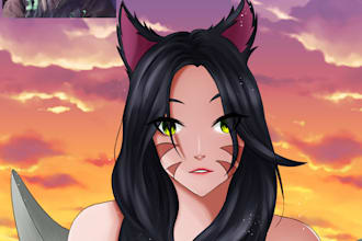 draw you as league of legend charachter