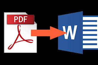 do PDF to word, handwriting to word, convert  pdf to excel