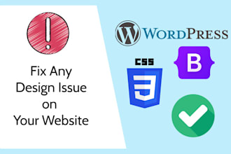 fix any wordpress design issue
