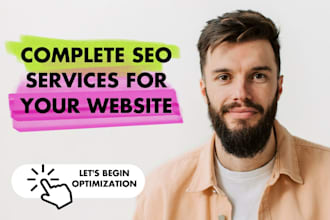 provide complete SEO services for your webflow, wix website and shopify store