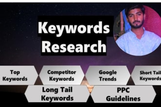do keyword research to rank your website in google top position