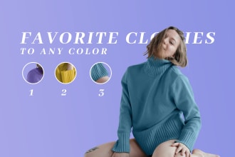 do photoshop editing, change or correction of any color