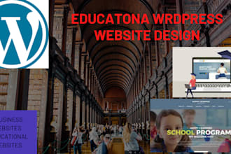 design modren and professional wordpress website