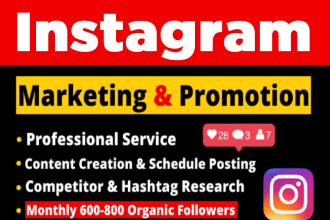 do instagram marketing or promotion for organic growth