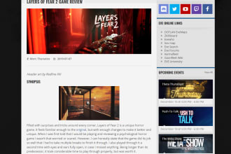 write content for your entertainment site