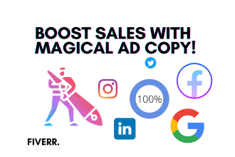 write facebook and google ad copy that will attract like crazy