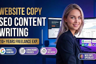 write high converting website copy and SEO content