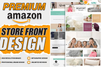 create outstanding amazon storefront design for amazon brand store