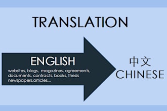 do chinese and english translation manually
